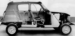 Renault 4 cutaway