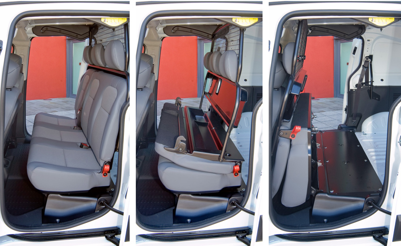 commercial van with 5 seats